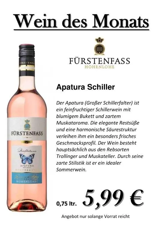 Wein des Monats Apatura