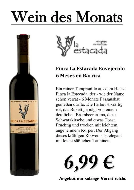wein des monats finca la estacada