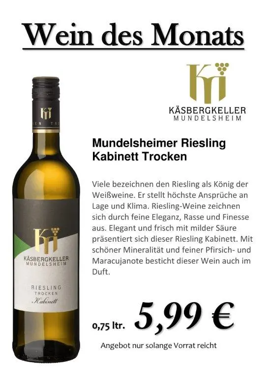wein des monats mundelsheimer riesl. kab
